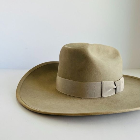 Resistol Accessories Vintage Resistol Silver Belly Oversized Brim Rancher Western Hat Usa Co